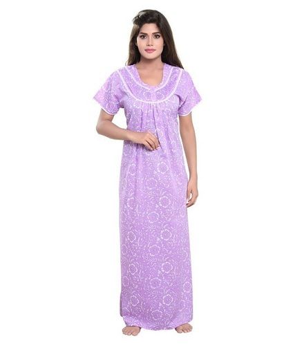 Attractive Comfortable Soft Lightweight Short Sleeves Slik Fabric Womens Maxi