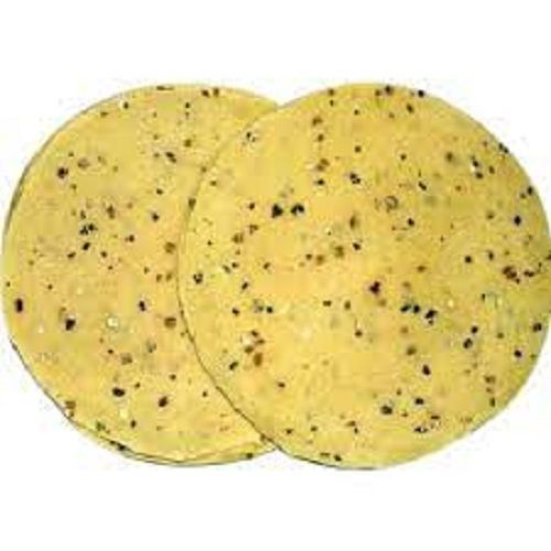 A Grade 100 Percent Purity Little Bit Spicy Round Crunchy Dried Dal Papad