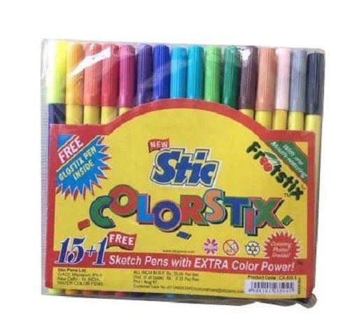 Jumbo Color Pens 24 Color Set  Stic Art and Craft