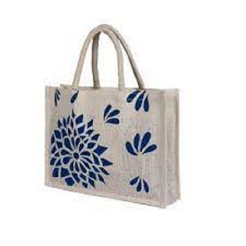 Reusable Comfortable Eco Friendly Multipurpose Fancy Printed Jute Bags