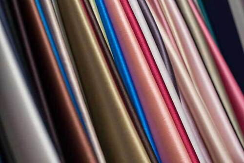 Silver Super 300Tc Satin Dyed Fabric