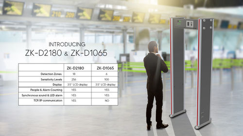 Walk Through Door Frame Metal Detector With 18 Detection Zone