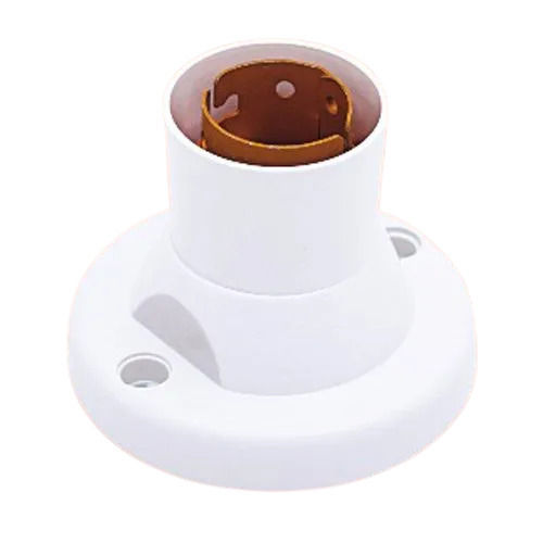 220 Volts Shock Proof Round Plastic Lamp Holder For Electric Fitting