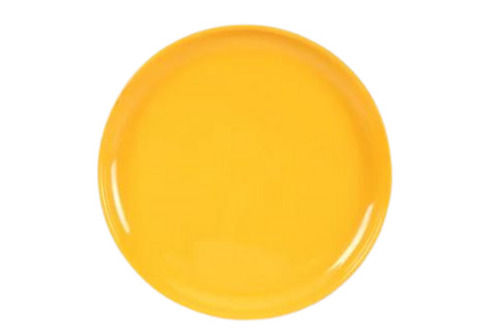 Yellow 25 Grams 10 Inches Round Color Coated Durable Pvc Plastic Plate