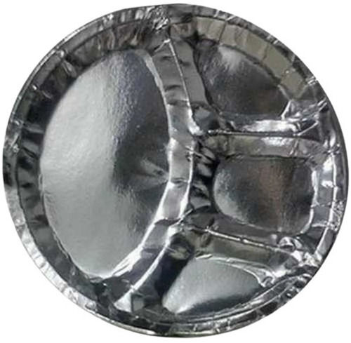 7 Inch Round 4 Compartment Disposable Dinner Paper Plate