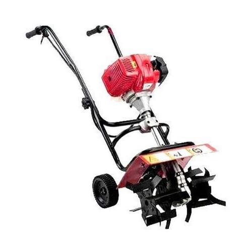 Red Gear Drive Rotatory Miller Diesel Electric Operated Air Cooled Mini Power Tiller