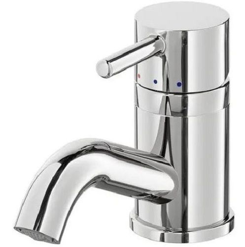 Sliver Glossy Stainless Steel Deck Mounted Basin Mixers