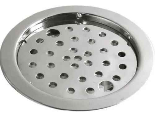 Glossy Stainless Steel Round Floor Mounted Drain