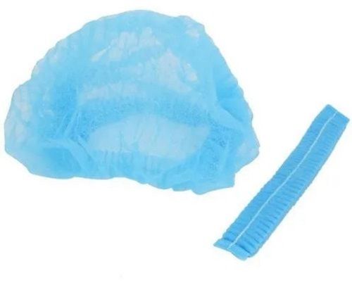 Blue Non Woven Plain Disposable Surgical Cap