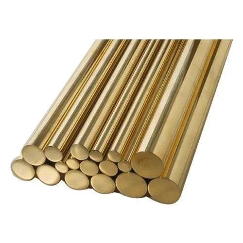 Golden 3 Meter Construction Polished Round Tin Bronze Rods