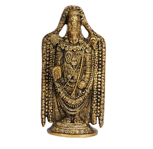 Durable 5.4 X 3.4 X 12.1 Cm Brass Balaji Statues For Home And Office 