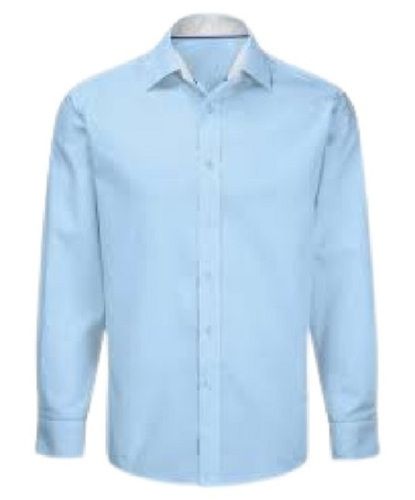 Formal Wear Light Weight Full Sleeves Plain Cotton Shirts For Men Collar Style: Classic