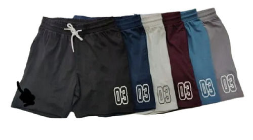 Multi Lace Closing Plain Dyed Washed Cotton Men Bermuda Shorts For Ages Of 17-35 Years