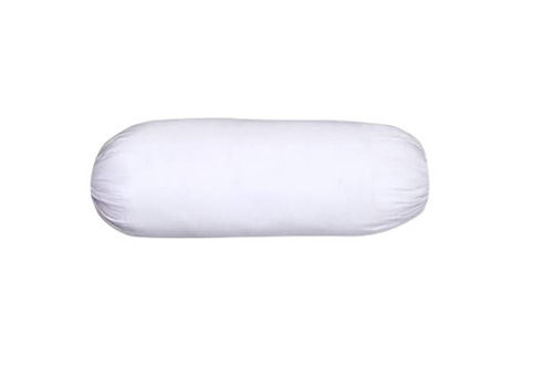 Lightweight Round Shape Plain Dyed Microfiber Filling Cotton Bolster Pillow