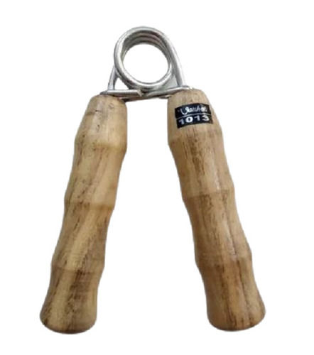 Brown Lightweight Wooden Handle And Stainless Steel Heavy Hand Grip