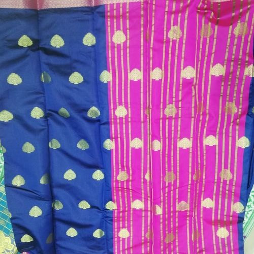 Stylish Party Wear Banarasi Style Printed Art Silk Saree For Ladies