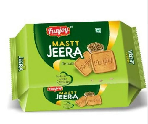 Traditional Indian Flavor Rectangular Sweet And Spicy Crispy Eggless Jeera Biscuit