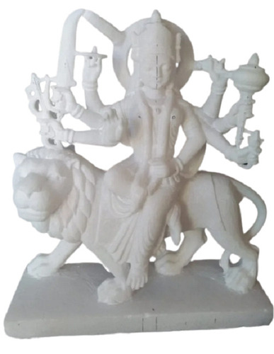 UV And Acid Resistant Washable Marble Durga Statue