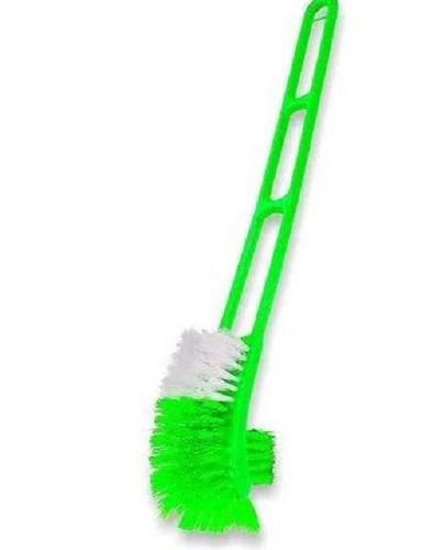 Green 32 Inch 520 Gram Plastic And Nylon Bristle Brush For Toilet Cleaning 