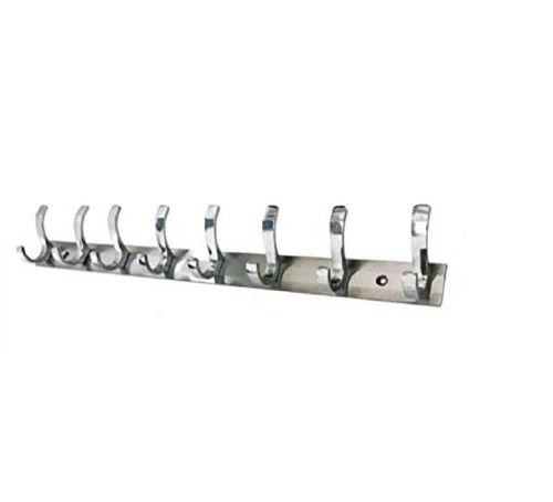 Silver 35 X 3 X 4 Cm Stainless Steel Arm Wall Hanger For Garments