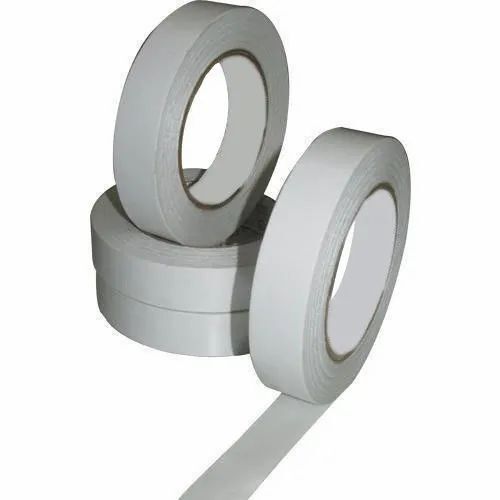4 Mm Double Sided White Tissue Adhesive Tape, 25 Meter Length
