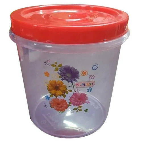 4X6X12 Inches Polished Finished Printed Round Household Plastic Container Capacity: 500 Milliliter (Ml)