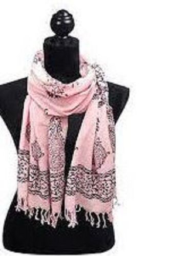 70 X 43 Inch Cotton Printed Fashion Stoles For Ladies