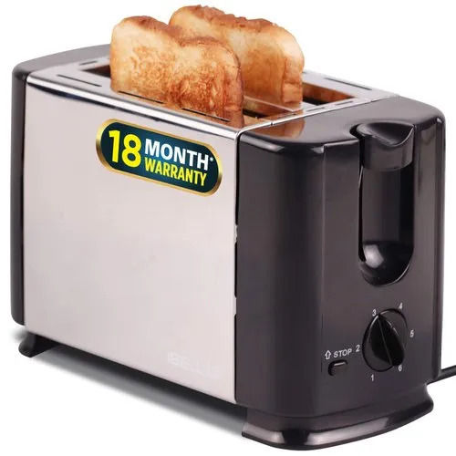 8.5X4.5X6.3 Inches 700 Watt Stainless Steel Body Electronic Toaster Application: Toast