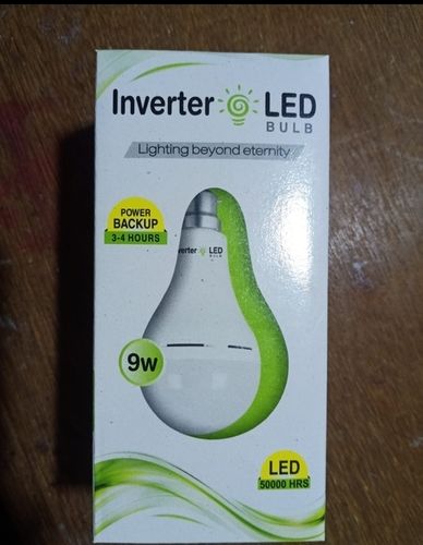 Cool White Lighting Aluminum Body Inverter 9 Watt Led Bulb