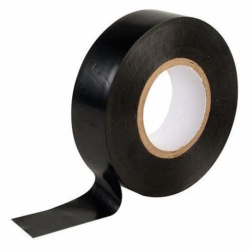 Plain Black Pvc Insulation Tape, 5 Meter Tape Length