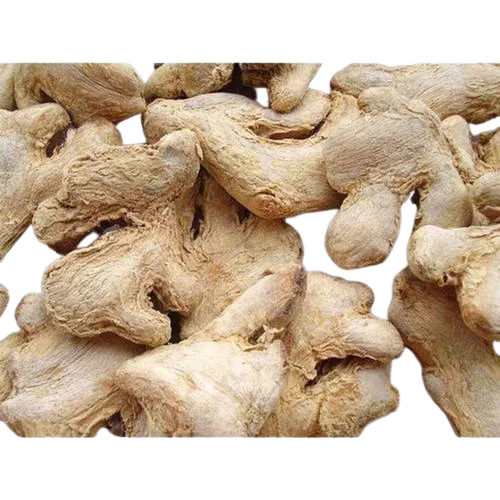 Brown Solid Form Pure And Dried Ginger With Four Months Shelf Life 