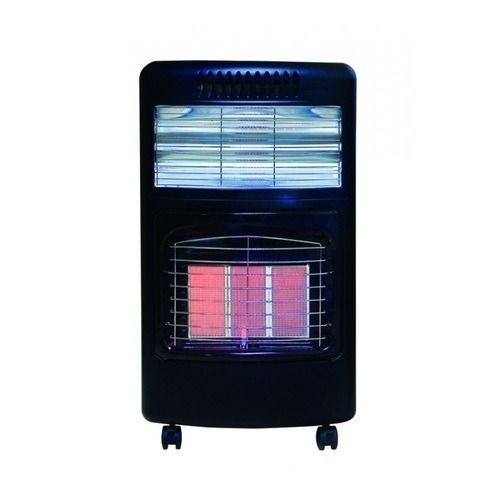 Black Stainless Steel Radiant Heat And Portable Gas Heater With Electric Rod