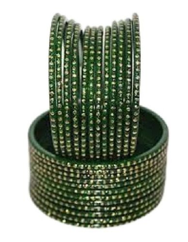 Traditional Style Glass Bangle Set , Set Of 24 Bangles Diameter: 14 X 10 X 6  Centimeter (Cm)