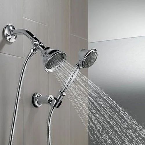 Sliver Wall Mounted Circular Stainless Steel Bathroom Shower