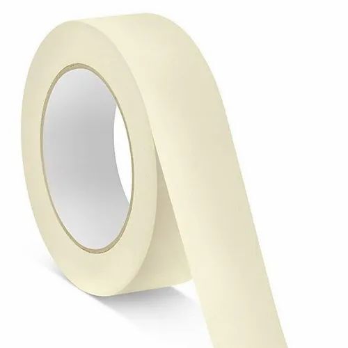 White Crepe Paper Masking Tapes Roll, 20-30 Meter Length