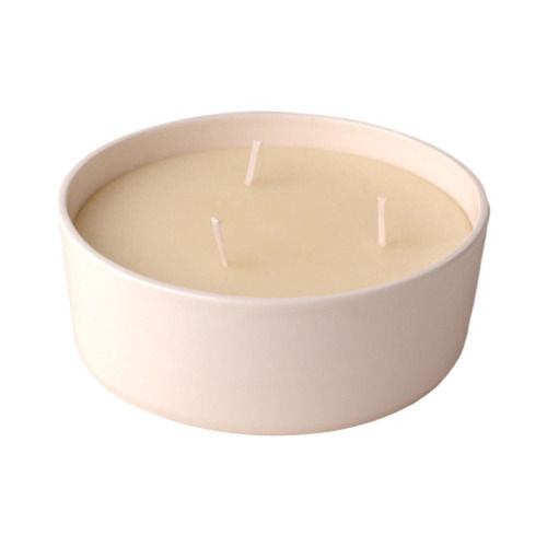 4 Mm Thick Circular Glass Candle Container For Lighting 