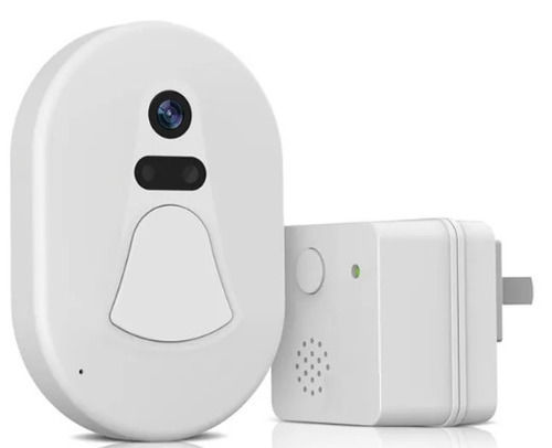 White 80 Db 20 Watt 520 Gram Infrared Detection Abs Plastic Body Wireless Electrical Doorbell 