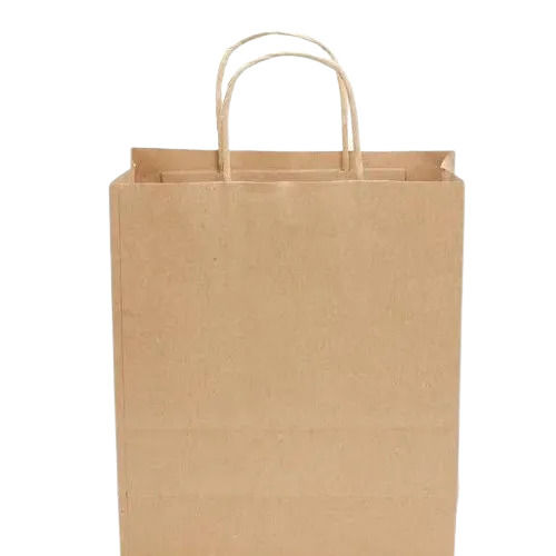 9x12x3 Inch Eco Friendly Rope Handle Kraft Brown Paper Bag