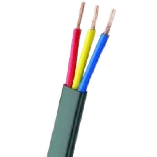 Current Resistance Copper Pvc Solid 3 Core Flat Cables