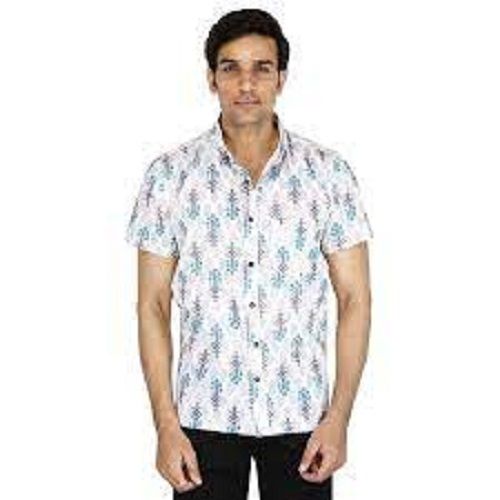 Mens Printed Shirt Collar Style: Classic