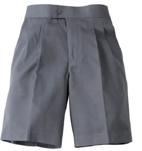 Regular Fit Skin Friendly Plain Dyed Cotton School Shorts For Kids  Decoration Material: Cloths