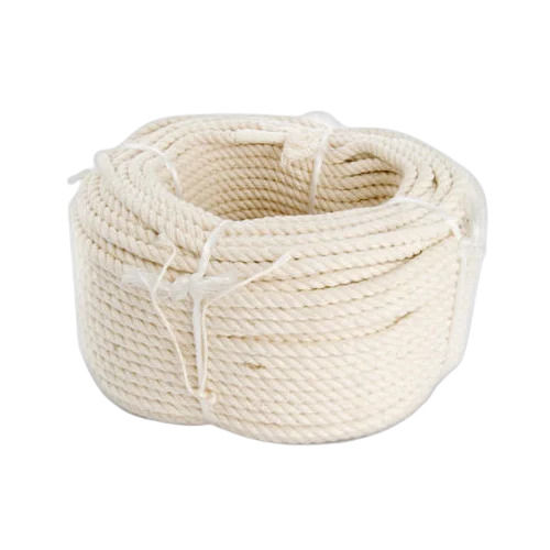 Washable Stretchable Tear Resistant Round Plain Textured Dyed Style Cotton Rope