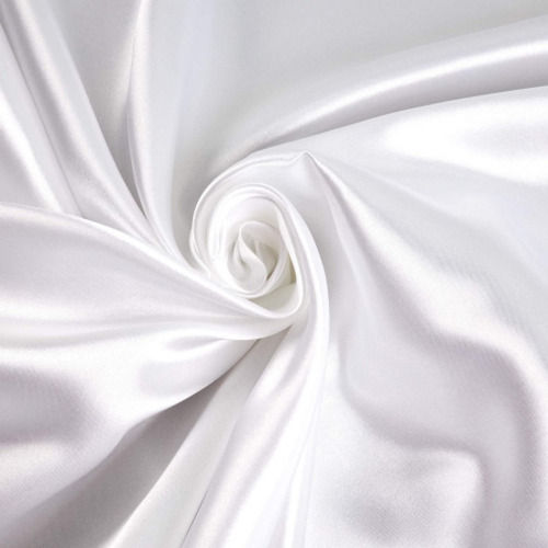 White 1.25 Gram Per Cubic Centimeter Plain Cotton Silk Fabric For Garments