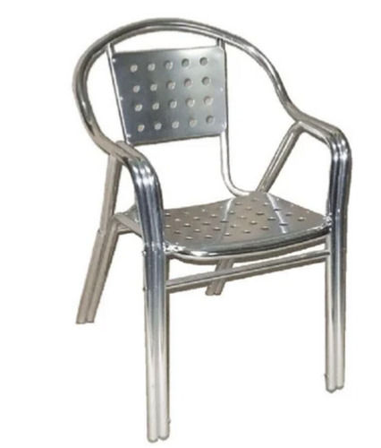 Machine Made 1.5X1X3 Feett Lightweight Indian Style Polished Finish Stainless Steel Portable Chair