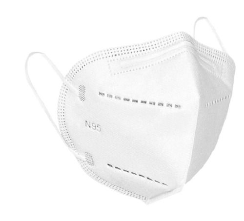 White 14 X 12 X 3 Cm 300 Gram 5 Layer Non-Woven And Melt Blown N95 Mask 