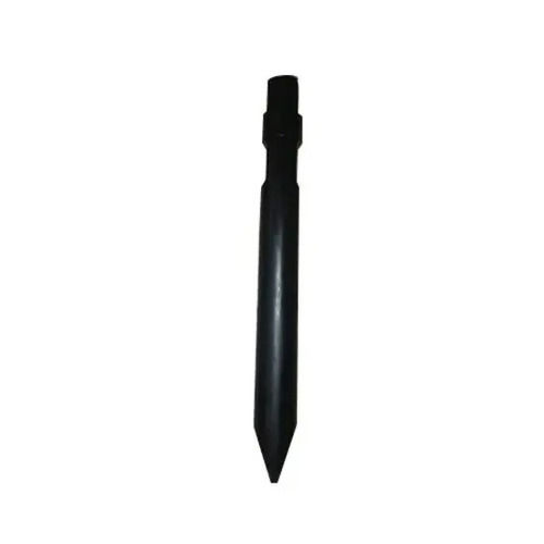 Black 165 Mm Rust Proof Paint Coated Mild Steel Rock Breaker Chisel