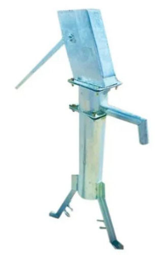 Silver 4 Feet 35 Kg Cylindrical Mild Steel Hand Pump 