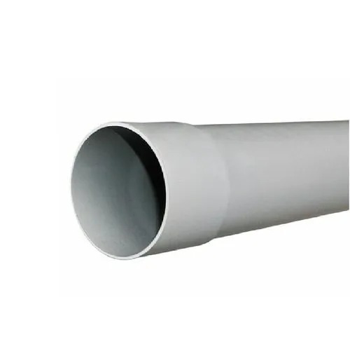 वाणिज्यिक और आवासीय के लिए सफेद 8 फुट लंबा गैल्वेनाइज्ड गोल पीवीसी पाइप।
