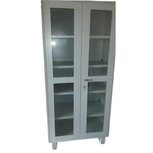 Corrosion Resistant And Floor Mounted Polished Finished Glass Door Almirah No Assembly Required