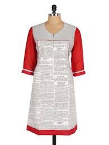 Designer Cotton Kurti Bust Size: 27